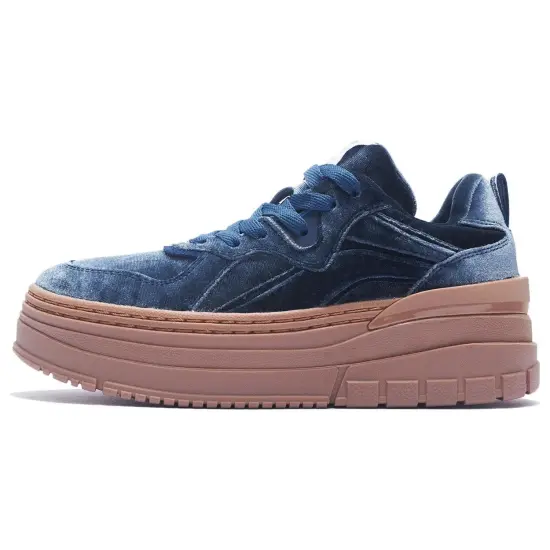LINING Wave Skateboard Shoes Women's Low-Top Haze Blue