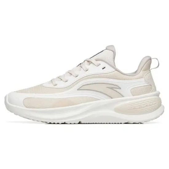 ANTA Running Shoes Women's Low-Top Mud Sand Gray/White