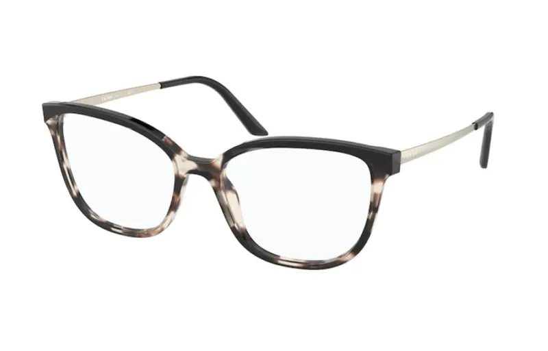 PRADA Eyewear Tortoiseshell effect Cat eye Frame Glasses