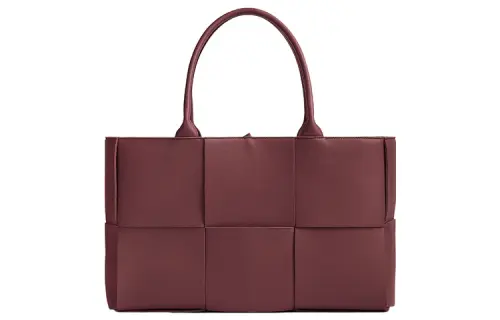 Bottega Veneta Arco Intreccio Tote Bag Medium Barolo