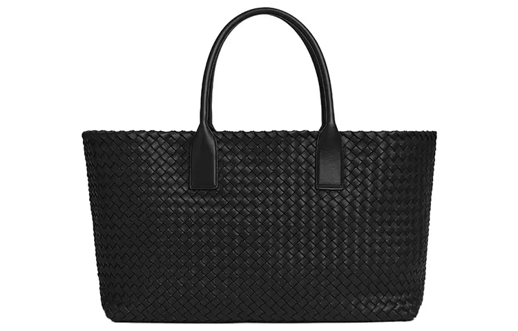Bottega Veneta Cabat Sheepskin Tote Bag, Shopping Bag, Shoulder Bag, Handbag Medium Women's Black