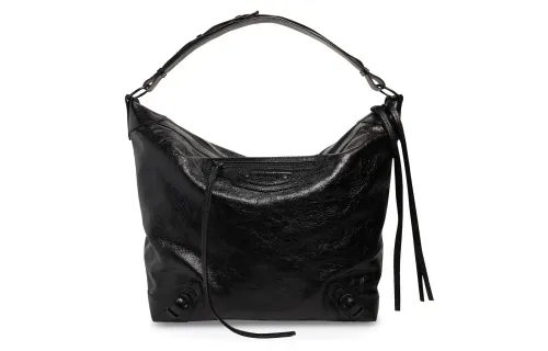 Balenciaga Neo Classic Lambskin Handbag, Shoulder Bag Men's Black