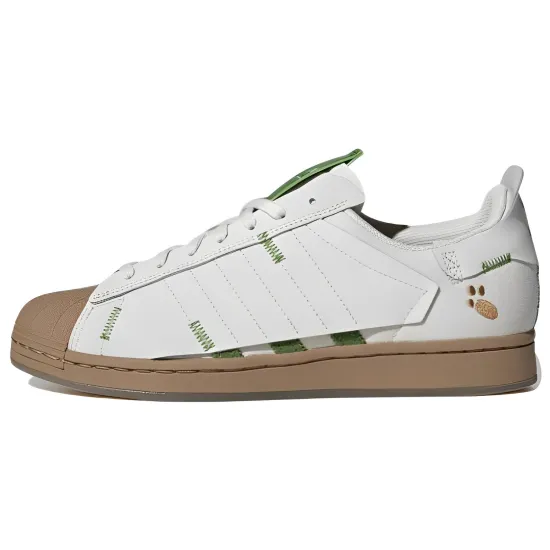 Melting Sadness X Adidas Originals Superstar Series Skateboard Shoes Unisex Low-top White/green/brown