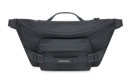 Balenciaga Army Recycled Nylon Handbag Fanny Pack Large Men's Gray