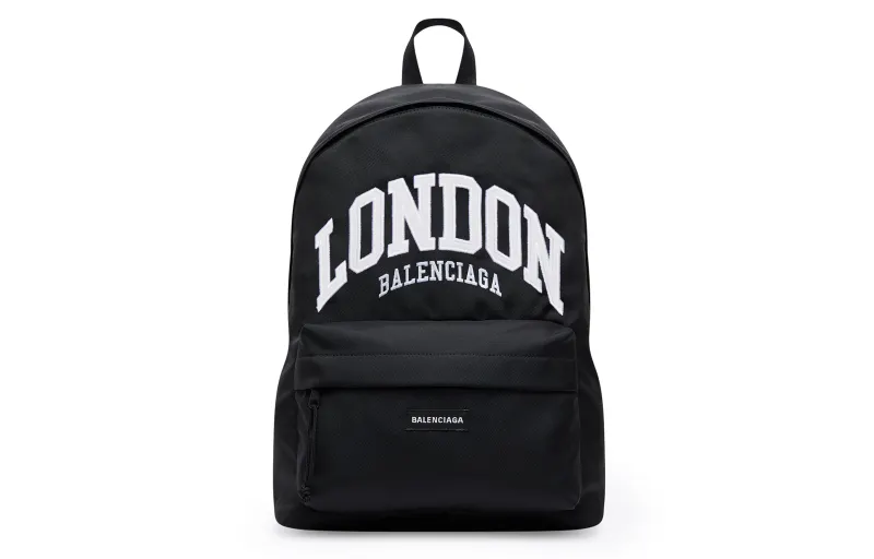 Balenciaga Nylon Backpack Regular Men's Black