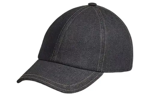 HERMES Riley Cotton Baseball Caps Men's
