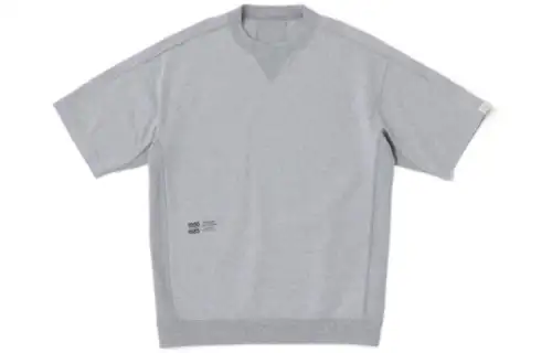 New Balance T Shirts Men's Gray Crew Neck Moderate Straight Fit