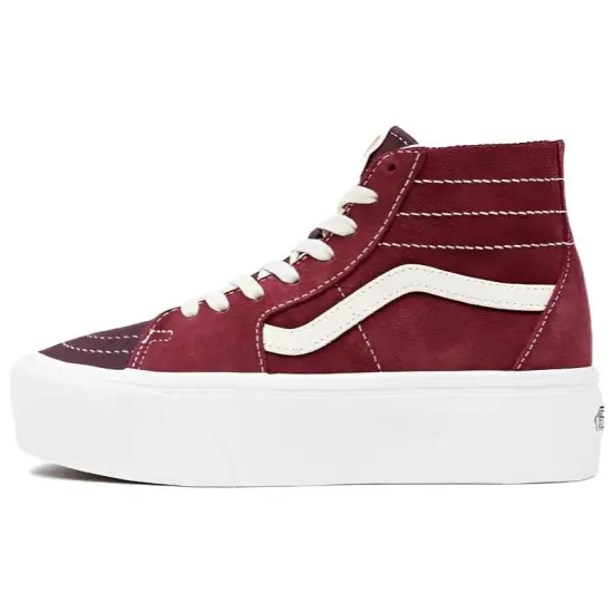 Vans Sk8 -Hi Tapered Stackform 'Varsity Suede - Tawny Port'