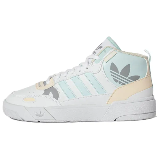 Adidas Originals Post Up Skateboard Shoes Women's Mid-top White/Blue/Yellow/Gray