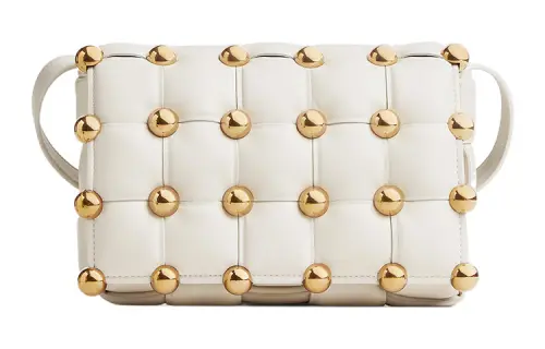 Bottega Veneta PaddedCASSETTE Sheepskin Shoulder Bag, Crossbody Bag Women's White