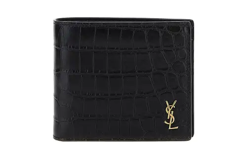 SAINT LAURENT Calfskin Wallet Men's Black