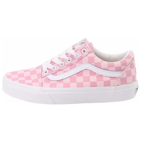 Vans Old Skool Skateboarding Shoes Unisex Low-top Cherry Blossom Pink / White