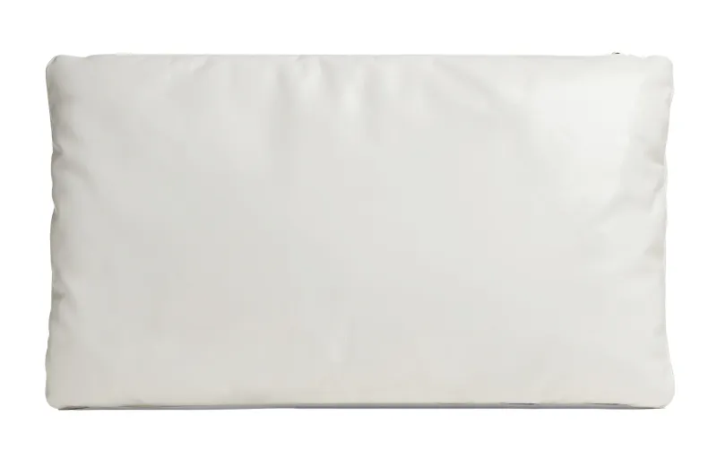 Bottega Veneta Cow Leather Pillow Bag Clutch Large Men's White