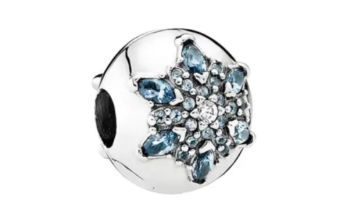 Pandora Pandora, accessory, with snowflakes, silver 925 sample, women's style