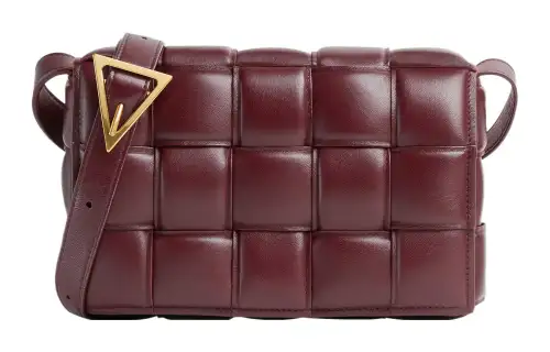 Bottega Veneta Padded Intreccio Cassette Crossbody Bag Barolo