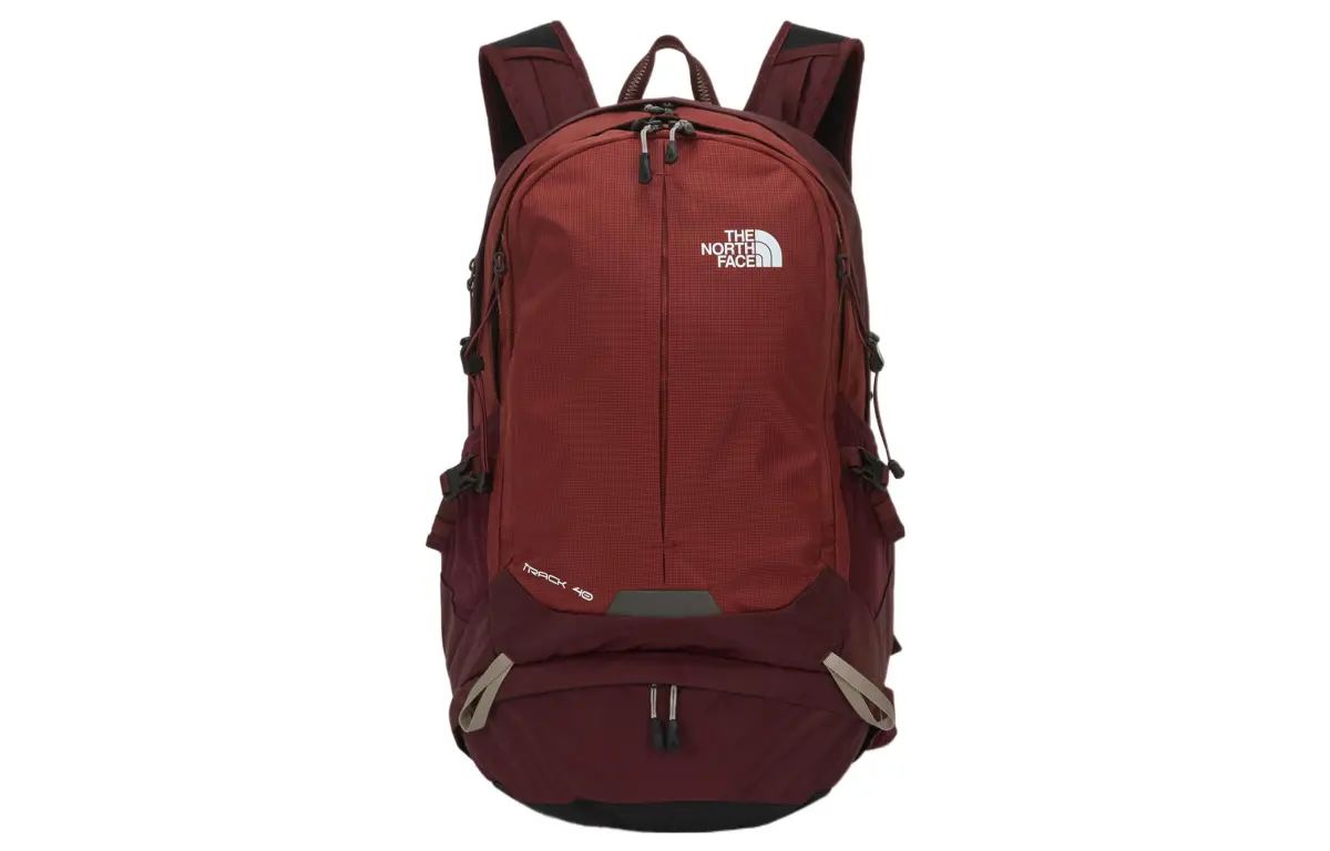 THE NORTH FACE 40L Mountaineering Bag Backpack Outdoor Bag Polyester Dark Red Unisex