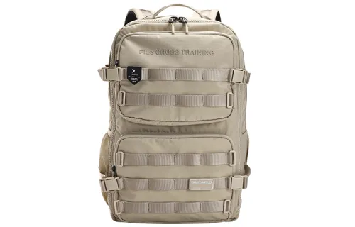 FILA Athletics Fabric Backpack Large Unisex Stone Sand Khaki