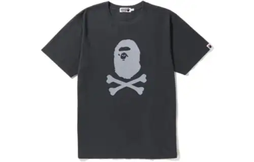 A BATHING APE Bape T Shirts Men's Crew Neck Moderate Straight Fit