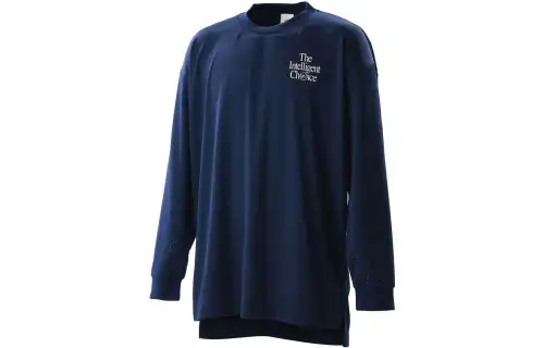 New Balance Intelligent T Shirts Men's Navy Blue Crew Neck Moderate Straight Fit