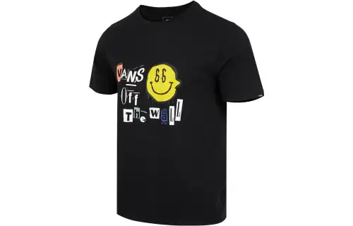 Vans T Shirts Men's Black Crew Neck Moderate Other