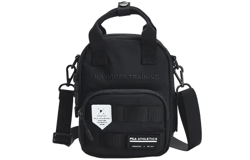 FILA Fabric Crossbody Handbag Small Unisex Pitch Black