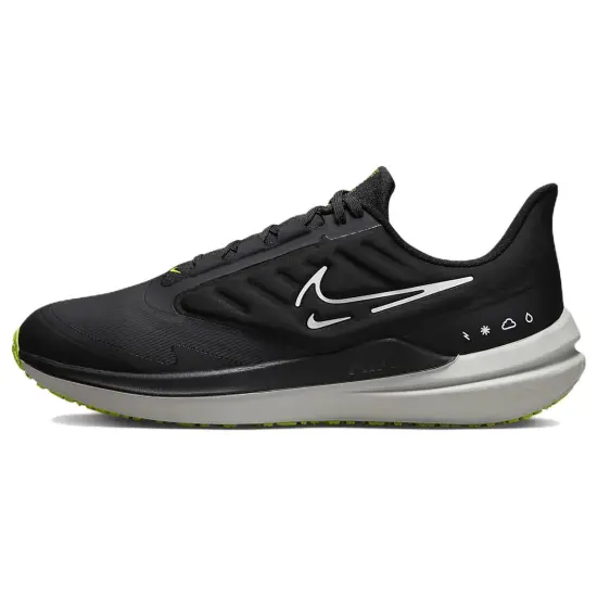 Nike Zoom Winflo 9 Running Shoes Men Low-top Black/dark Smoky Grey/volt/white