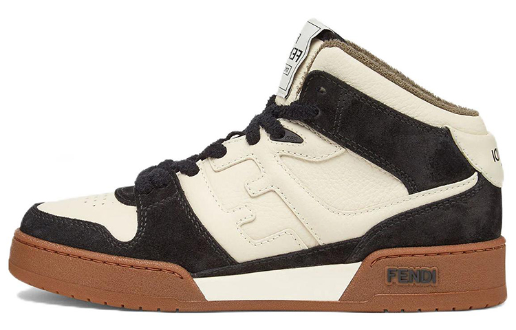 FENDI Fendi Match кожа высокий популярный панель обувь женский белый черный