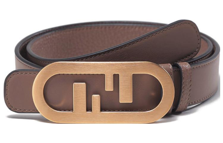 Мужской ремень Fendi O'Lock (коричневый)
