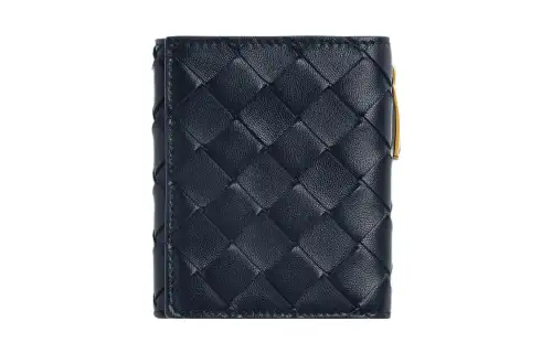 Bottega Veneta Sheepskin Wallet Women's Space Gray