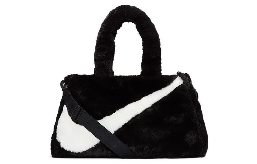 Nike Faux Fur Tote Bag Black