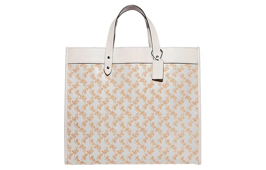 COACH Field Cow Leather Tote Bag, Shopping Bag, Shoulder Bag, Crossbody Bag, Handbag Men's Chalk
