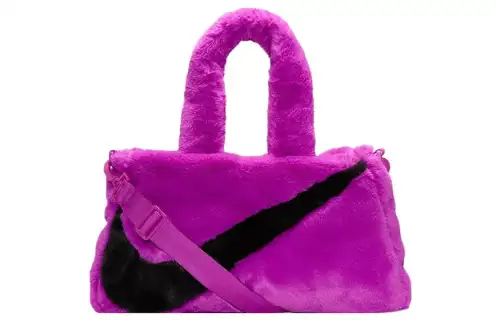 Nike Faux Fur Tote Bag Vivid Purple