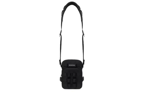 Balenciaga Army Nylon Polyester Polyamide Shoulder Bag, Crossbody Bag Men's Black