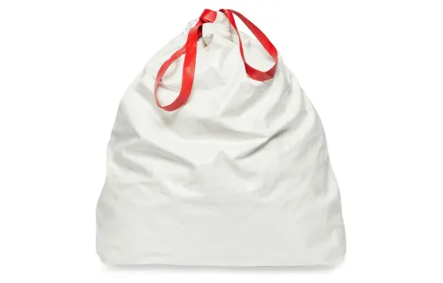 Balenciaga Trash Bag Large Pouch White/Red