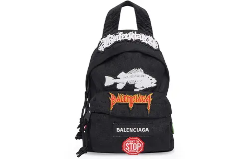 Balenciaga Explorer Nylon Shoulder Bag, Crossbody Bag Mini Men's Black
