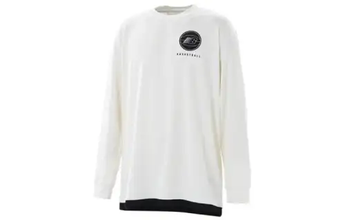 New Balance T Shirts Men's White Crew Neck Moderate Straight Fit