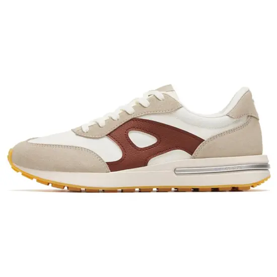 ANTA Champion Series Running Shoes Men Low-Top White Gray/Red