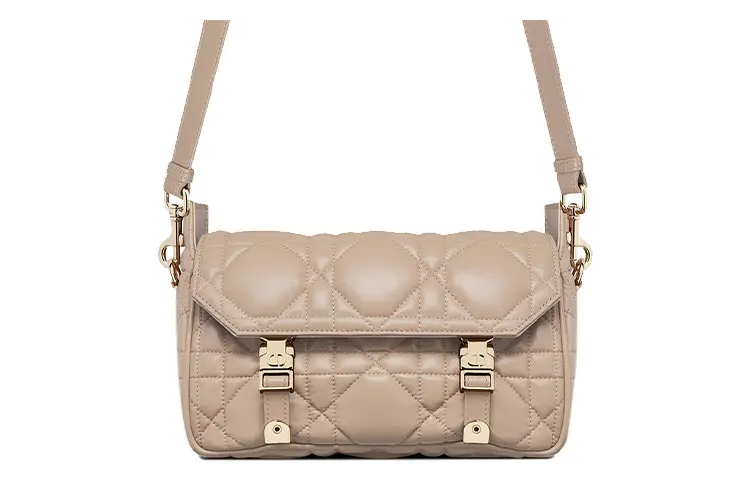 DIOR DiorCamp Cow Leather Handbag, Crossbody Bag, Shoulder Bag Women's Hazelnut
