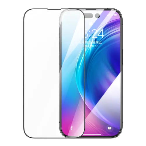 ROCK Apple iPhone14 HD anti-static tempered film with convenient film application tool, anti-fingerprint naked eye full screen