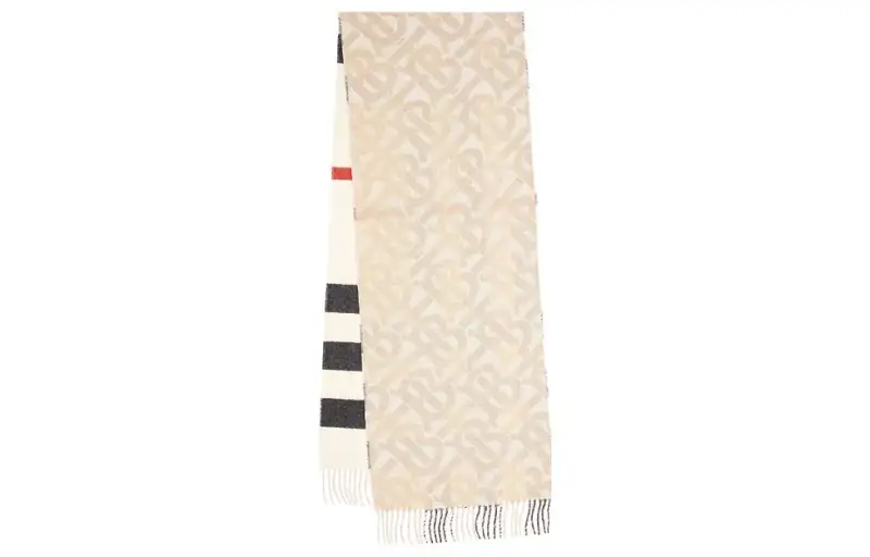 【Previous Season】monogram-pattern cashmere scarf