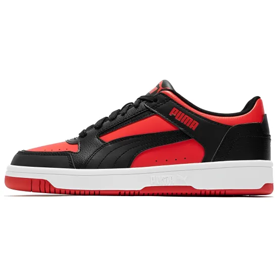 PUMA REBOUND Series Skateboarding Shoes Unisex Low-top Black/Red