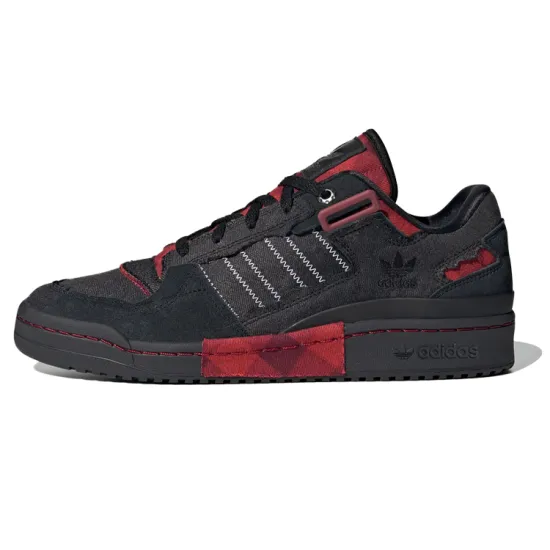 Adidas Originals FORUM Skateboard Shoes Unisex Low-top Black/Red