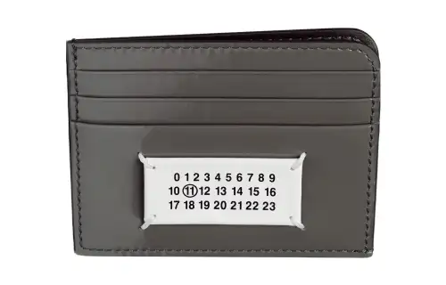 Maison Margiela Calfskin Card Holder Card Holder Unisex Dark Gray