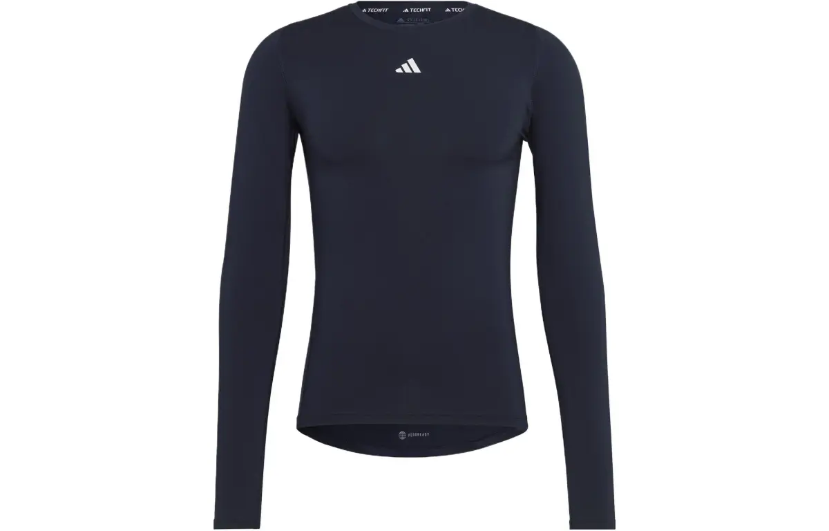 Adidas T-Shirts Men's Blue Crew Neck Moderate Straight Fit