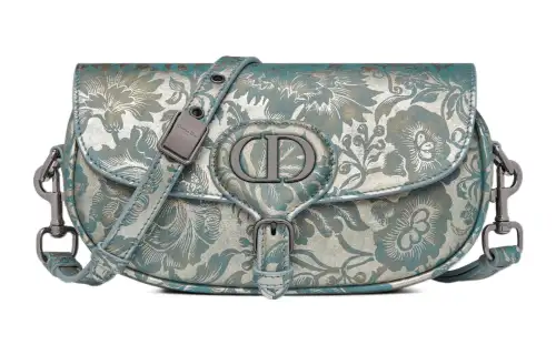 DIOR Bobby Cow Leather Shoulder Bag, Crossbody Bag Women's Blue