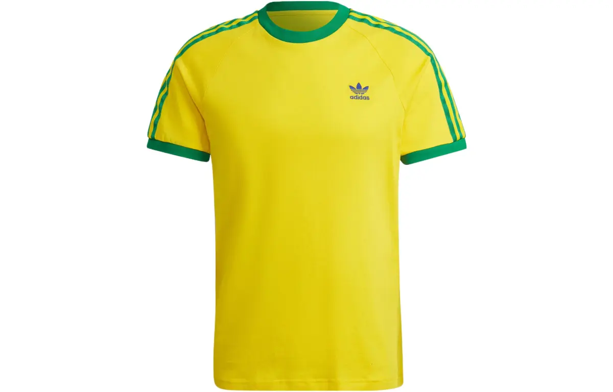 adidas originals 3-Stripes Tee Yellow