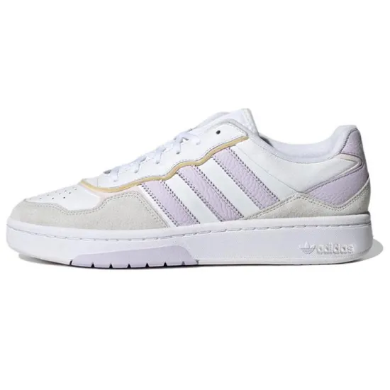 Adidas Originals Courtic Skateboard Shoes Unisex Low-top White/purple