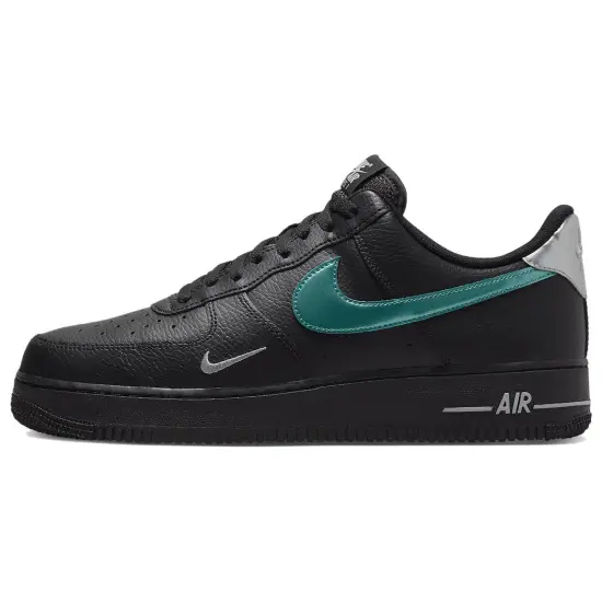 Nike Air Force 1 '07 Low Black Blue Lightning