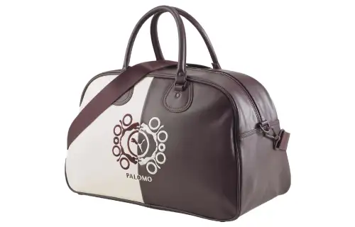 PUMA Palomo Spain Collaboration Artificial Leather Shoulder Bag Crossbody Bag Handbag Regular Unisex Maroon/Swan White