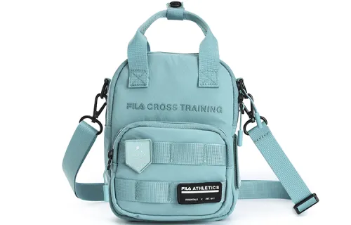 FILA Athletics Fabric Shoulder Bag, Handbag, Crossbody Bag Small Unisex Morandi Blue